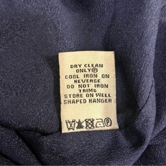 Thurley Crown Of Thornes Silk Blouse Paisley Pearl Beads Lavender Baby Blue US10 - Picture 14 of 14